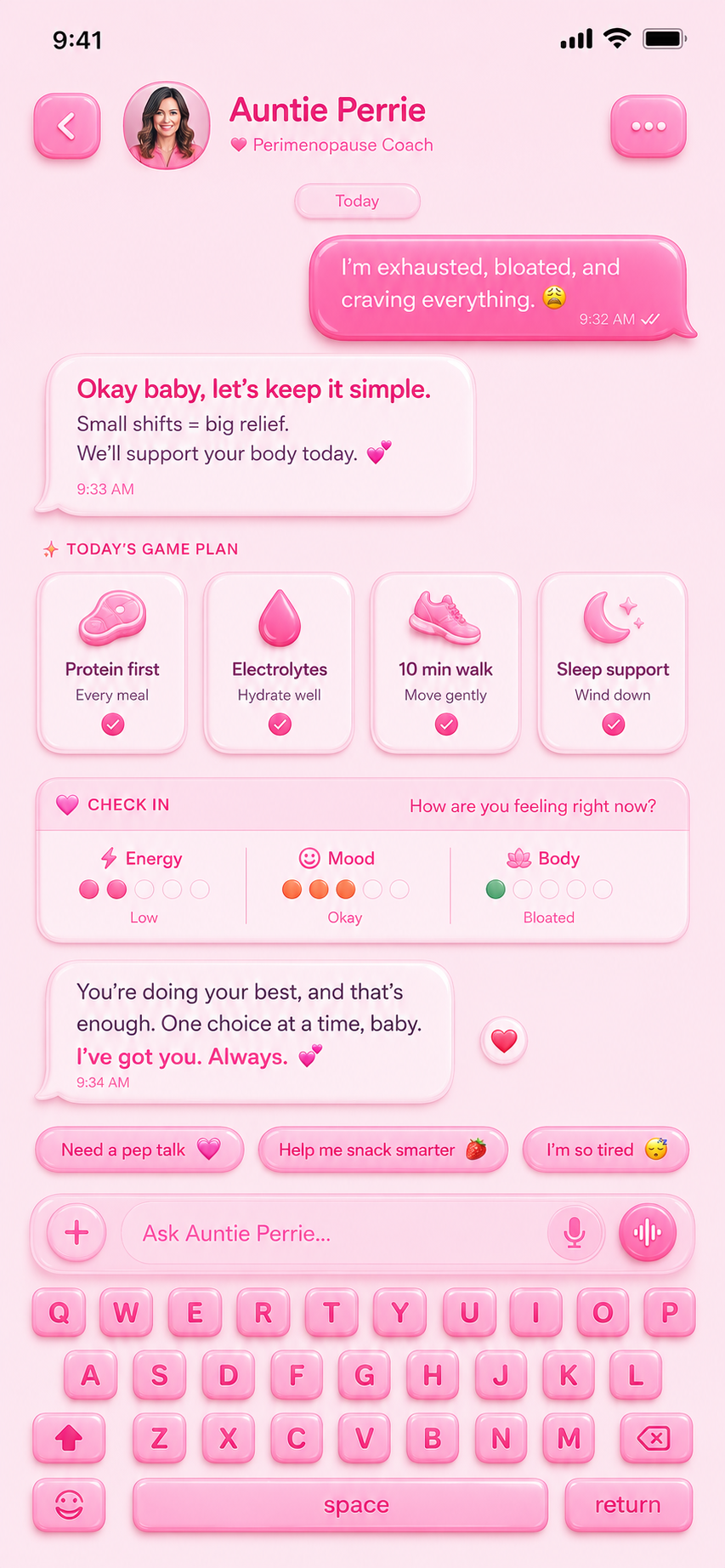 Auntie Perrie iPhone screenshot